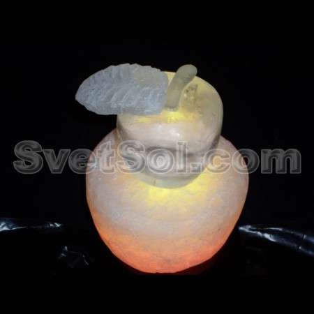 Яблоко - соляной светильник кристалл