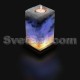 Соляная лампа-свеча голубая